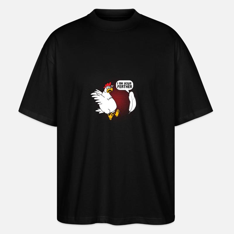 Plume de poussin - T-shirt bio Blaster 2.0 coupe oversize Stanley/Stella Unisexe - noir