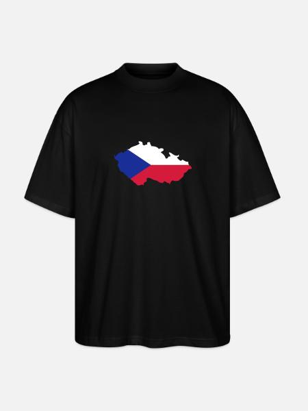 Czech Republic Shape - Stanley/Stella Oversized Unisex Bio T-Shirt Blaster 2.0 - Schwarz