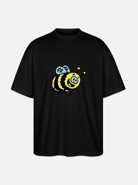 funny bumblebee 3 - Stanley/Stella Oversized Unisex Organic T-shirt Blaster 2.0 - black
