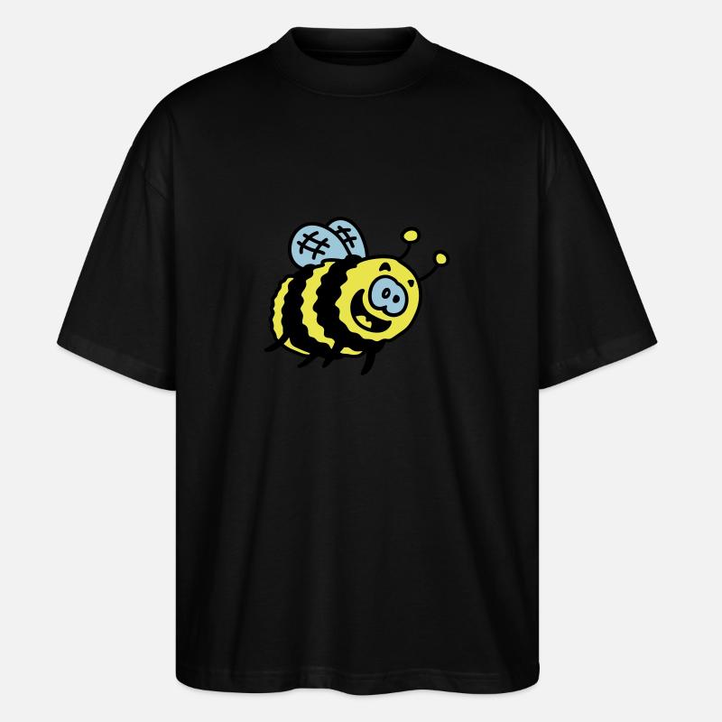 lustige Hummel 3 - Stanley/Stella Oversized Unisex Bio T-Shirt Blaster 2.0 - Schwarz