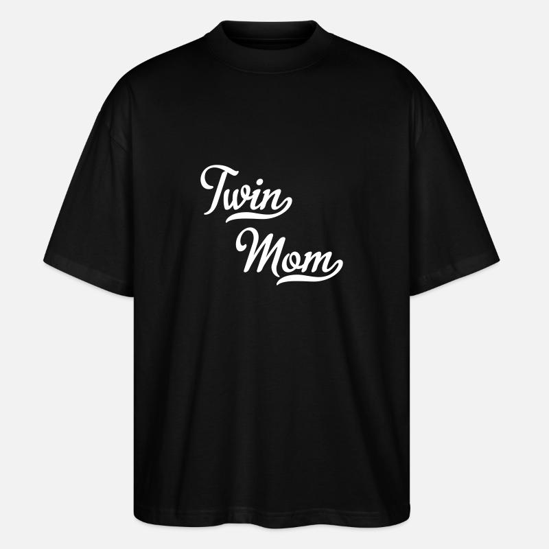 Zwillinge Mutter - Stanley/Stella Oversized Unisex Bio T-Shirt Blaster 2.0 - Schwarz