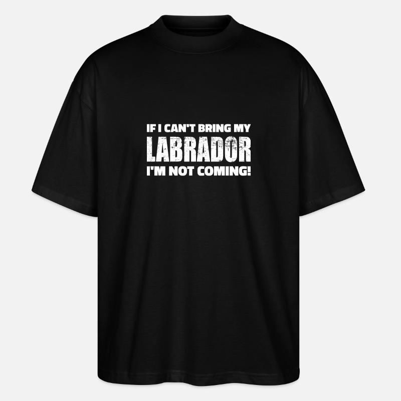 Labrador - T-shirt bio Blaster 2.0 coupe oversize Stanley/Stella Unisexe - noir