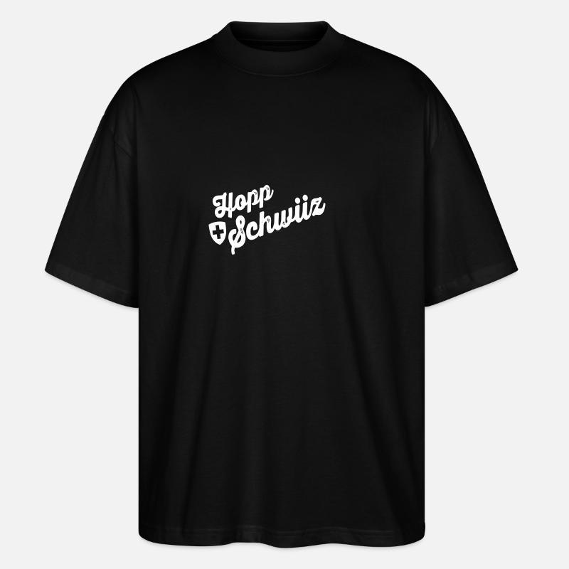 Hoppschwiiz SW - T-shirt bio Blaster 2.0 coupe oversize Stanley/Stella Unisexe - noir