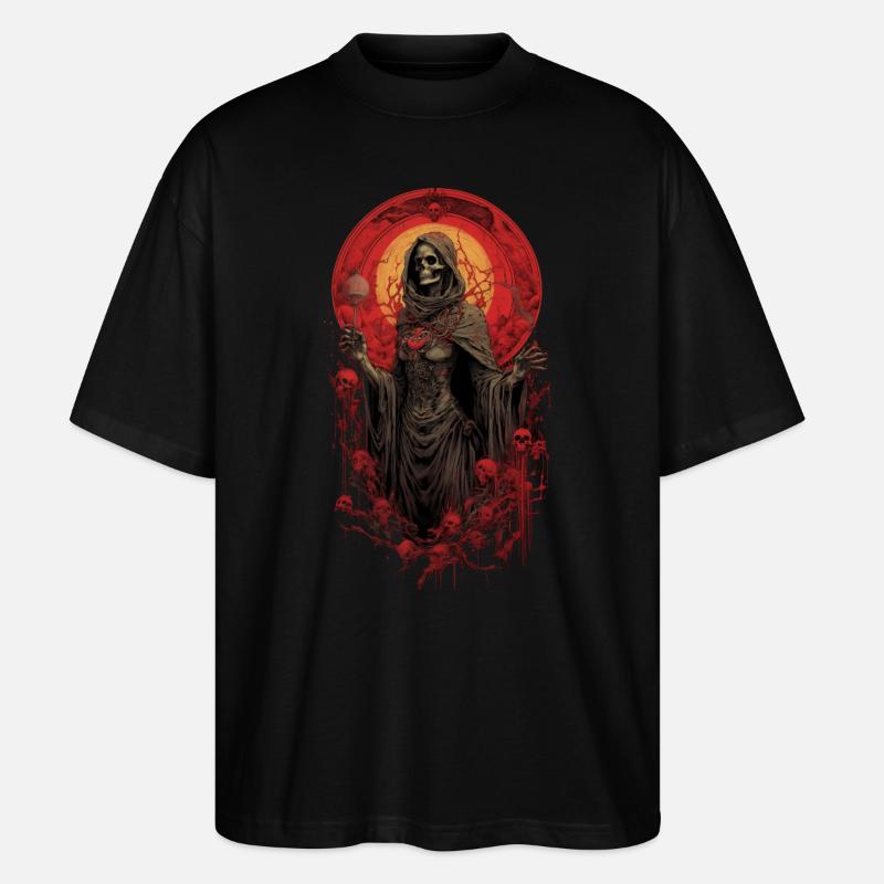 Lady Tod Sensenmann, - Stanley/Stella Oversized Unisex Bio T-Shirt Blaster 2.0 - Schwarz