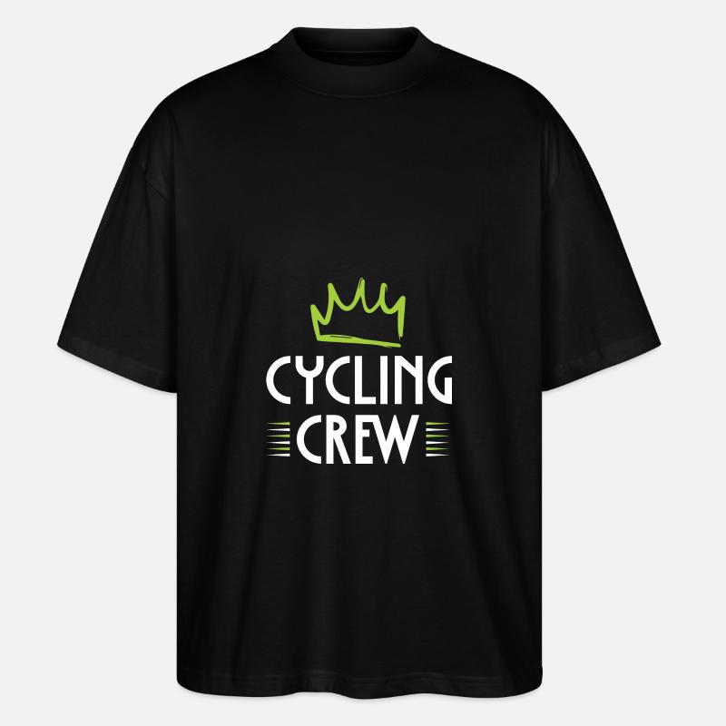 Cycling Crew - Stanley/Stella Oversized Unisex Bio T-Shirt Blaster 2.0 - Schwarz