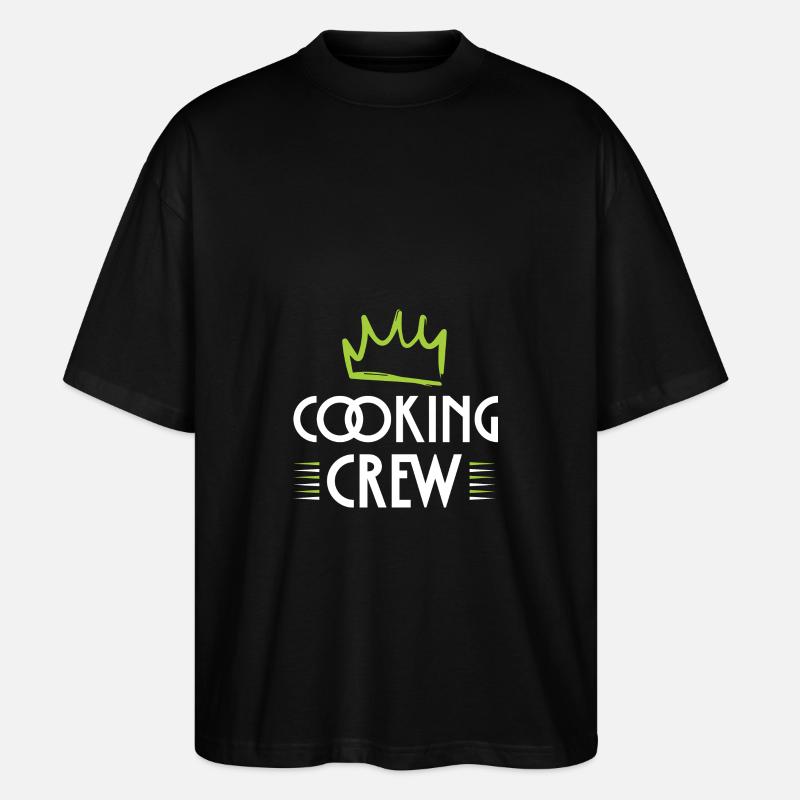 Cooking Crew - Stanley/Stella Oversized Unisex Bio T-Shirt Blaster 2.0 - Schwarz