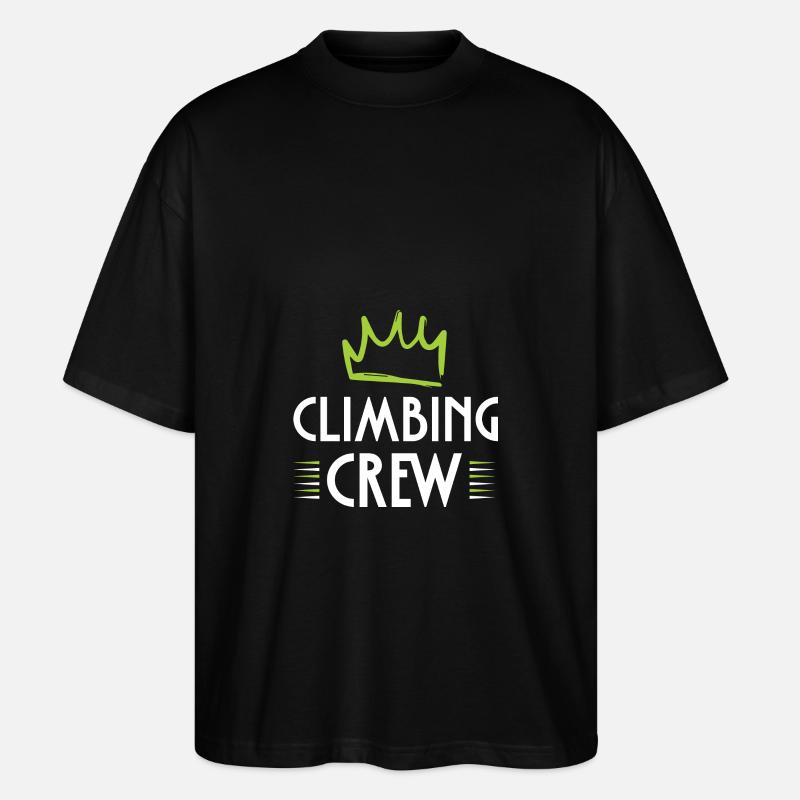 Climbing Crew - Stanley/Stella Oversized Unisex Bio T-Shirt Blaster 2.0 - Schwarz