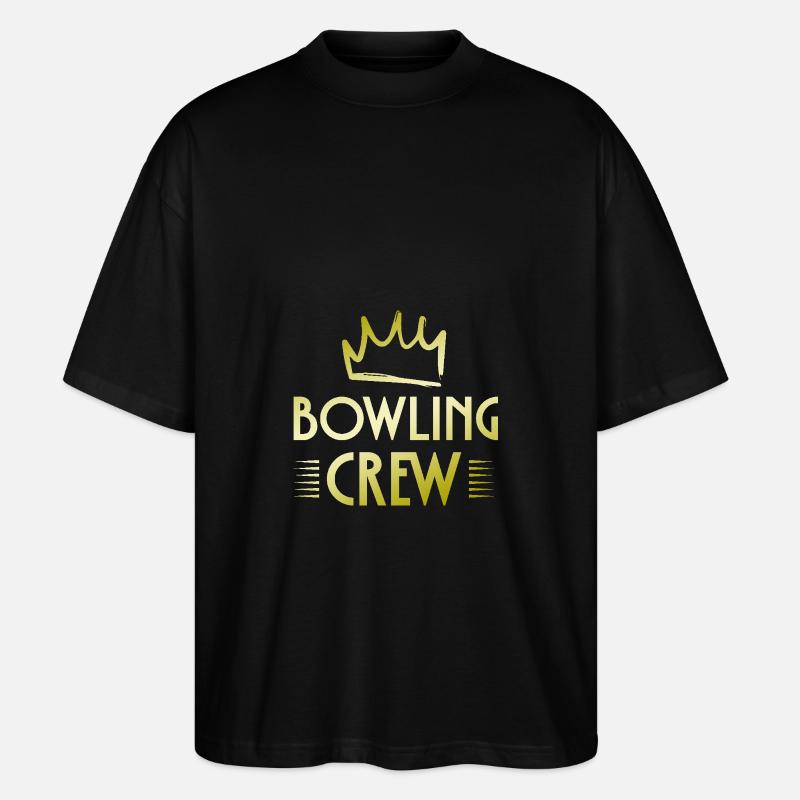 Équipe de bowling - T-shirt bio Blaster 2.0 coupe oversize Stanley/Stella Unisexe - noir