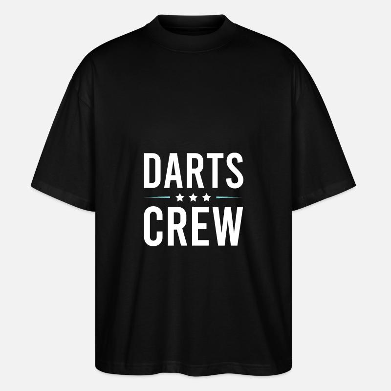 Darts Crew - Stanley/Stella Oversized Unisex Bio T-Shirt Blaster 2.0 - Schwarz