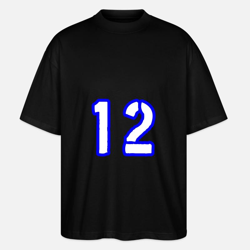 12 Symbole numérique - T-shirt bio Blaster 2.0 coupe oversize Stanley/Stella Unisexe - noir