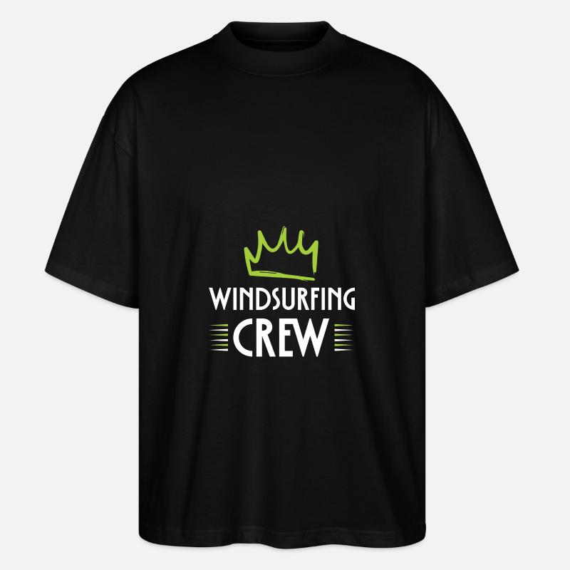 Windsurfing Crew - Stanley/Stella Oversized Unisex Bio T-Shirt Blaster 2.0 - Schwarz