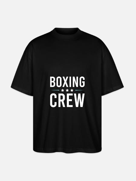 Boxing Crew - Stanley/Stella Oversized Unisex Organic T-shirt Blaster 2.0 - black