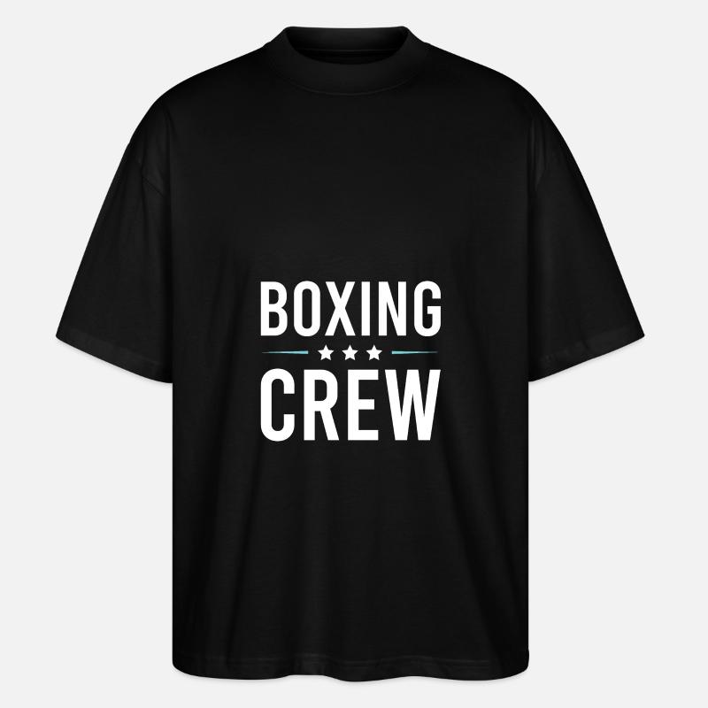 Boxing Crew - Stanley/Stella Oversized Unisex Bio T-Shirt Blaster 2.0 - Schwarz