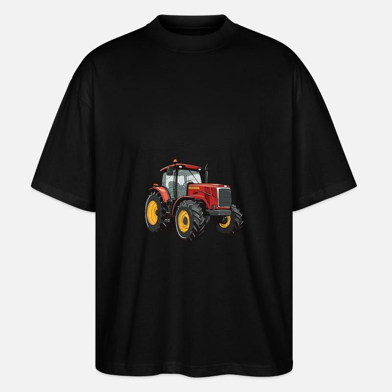 Traktor Symbol - Stanley/Stella Oversized Unisex Bio T-Shirt Blaster 2.0 - Schwarz