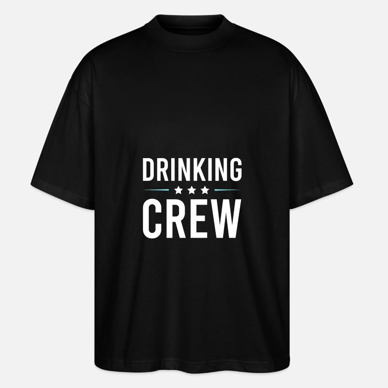Drinking Crew - Stanley/Stella Oversized Unisex Organic T-shirt Blaster 2.0 - black