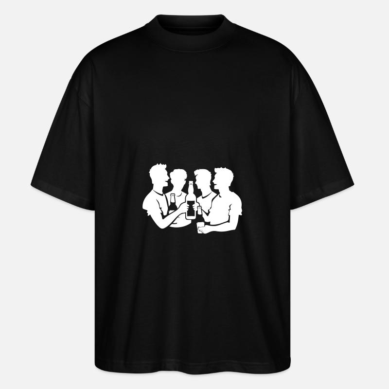 Studenten Party - Stanley/Stella Oversized Unisex Bio T-Shirt Blaster 2.0 - Schwarz
