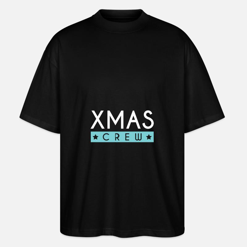 Équipage de Noël - T-shirt bio Blaster 2.0 coupe oversize Stanley/Stella Unisexe - noir