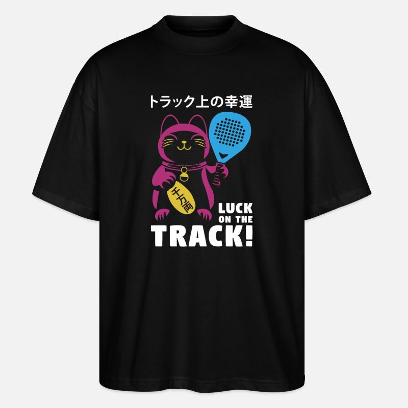 Glücklicher Schläger - Stanley/Stella Oversized Unisex Bio T-Shirt Blaster 2.0 - Schwarz