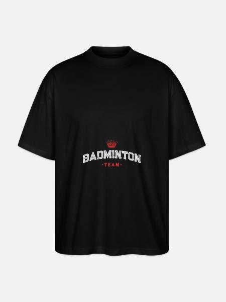 Badminton Team - Stanley/Stella Oversized Unisex Organic T-shirt Blaster 2.0 - black