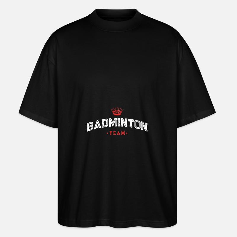 Équipe de badminton - T-shirt bio Blaster 2.0 coupe oversize Stanley/Stella Unisexe - noir