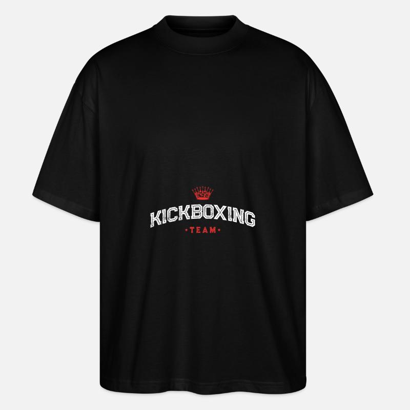 Kickboxing Team - Stanley/Stella Oversized Unisex Bio T-Shirt Blaster 2.0 - Schwarz