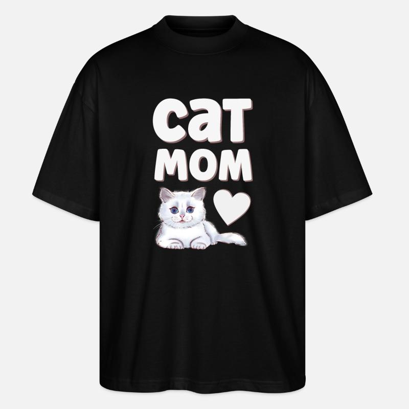 Cat Cats - Stanley/Stella Oversized Unisex Organic T-shirt Blaster 2.0 - black
