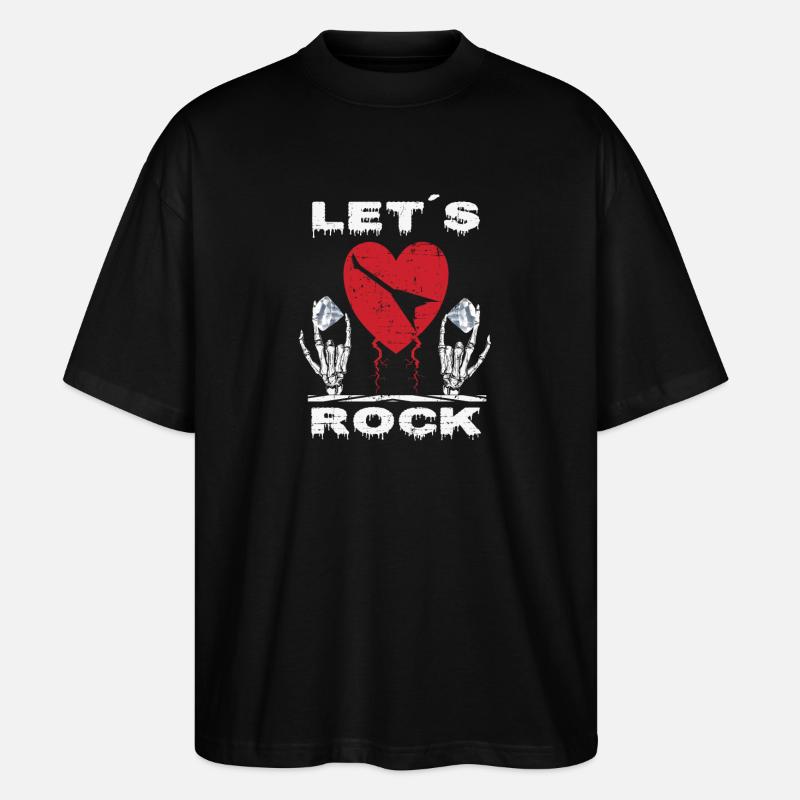 Lass uns Rocken - Stanley/Stella Oversized Unisex Bio T-Shirt Blaster 2.0 - Schwarz