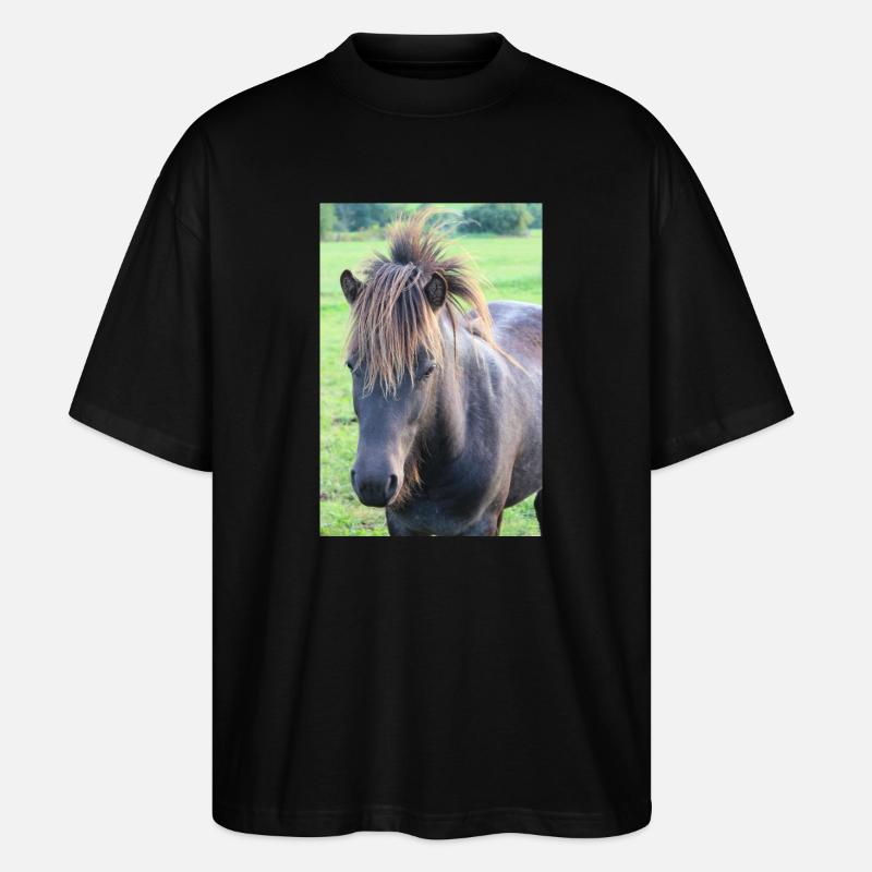 Affiche Cheval Cheval - T-shirt bio Blaster 2.0 coupe oversize Stanley/Stella Unisexe - noir