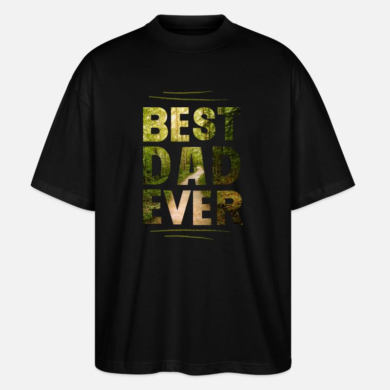 Bester Papa - Stanley/Stella Oversized Unisex Bio T-Shirt Blaster 2.0 - Schwarz