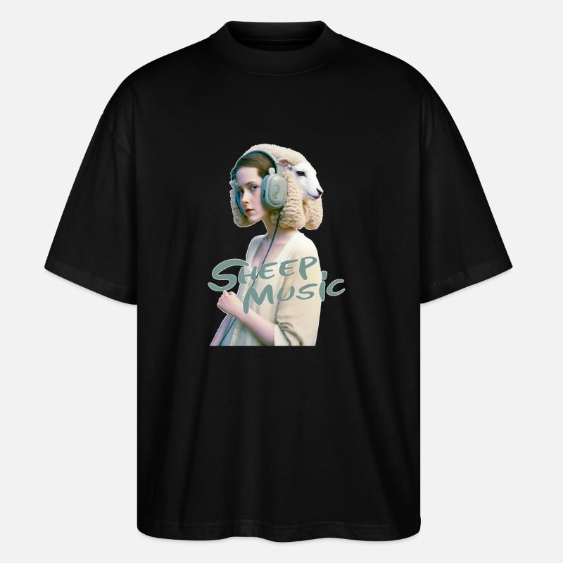 Anthropomorph 10 Tippfehler - Stanley/Stella Oversized Unisex Bio T-Shirt Blaster 2.0 - Schwarz