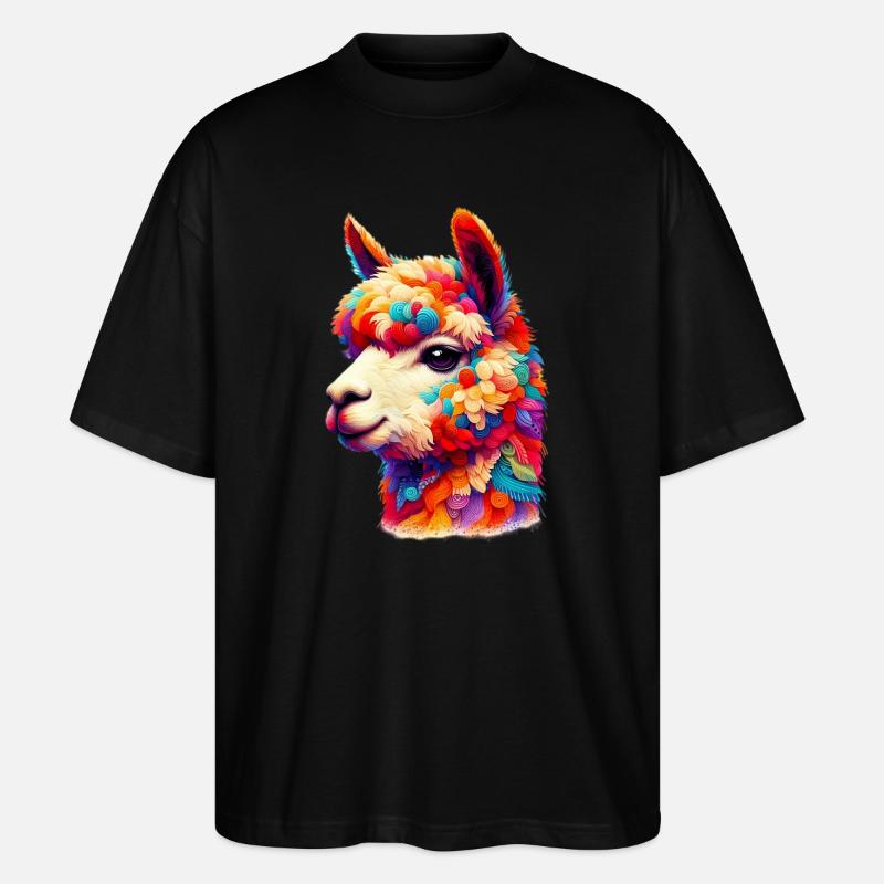 Alpaka - Stanley/Stella Oversized Unisex Bio T-Shirt Blaster 2.0 - Schwarz