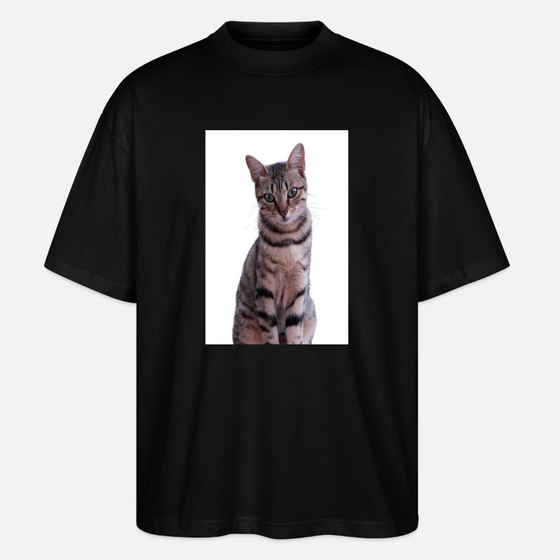 Chat Chats Chaton Chat Tigre - T-shirt bio Blaster 2.0 coupe oversize Stanley/Stella Unisexe - noir