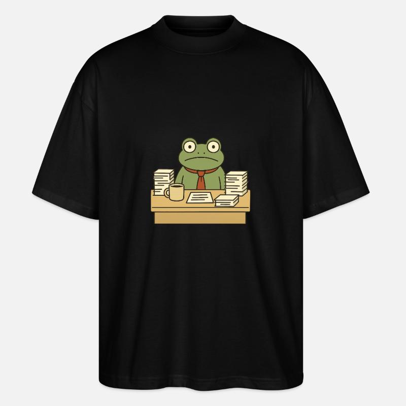 Business Frog - Stanley/Stella Oversized Unisex Organic T-shirt Blaster 2.0 - black