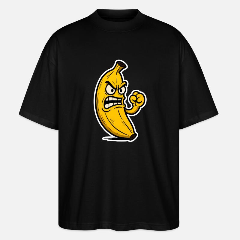 Bad Banana Vibes - Stanley/Stella Oversized Unisex Bio T-Shirt Blaster 2.0 - Schwarz