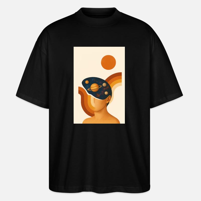 Abstraktes Genie - Stanley/Stella Oversized Unisex Bio T-Shirt Blaster 2.0 - Schwarz
