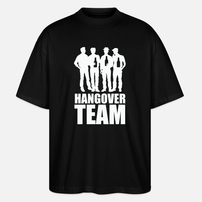 Hangover Team - Stanley/Stella Oversized Unisex Bio T-Shirt Blaster 2.0 - Schwarz