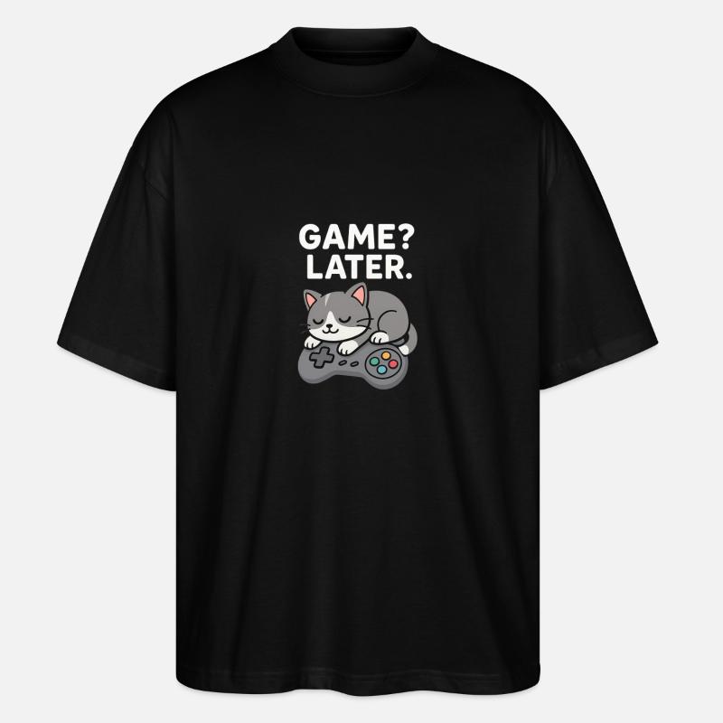 Jeu plus tard : Cat Controller - T-shirt bio Blaster 2.0 coupe oversize Stanley/Stella Unisexe - noir