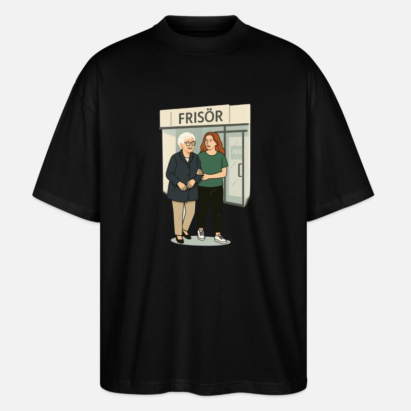Oma Karin - Stanley/Stella Oversized Unisex Bio T-Shirt Blaster 2.0 - Schwarz