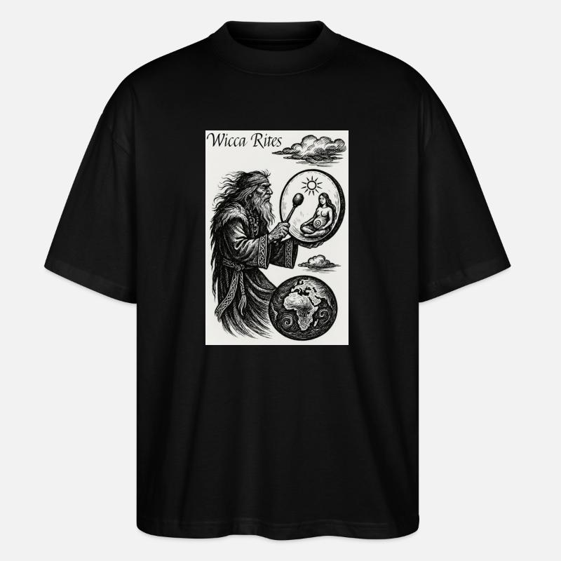 Wicca-Riten - Stanley/Stella Oversized Unisex Bio T-Shirt Blaster 2.0 - Schwarz