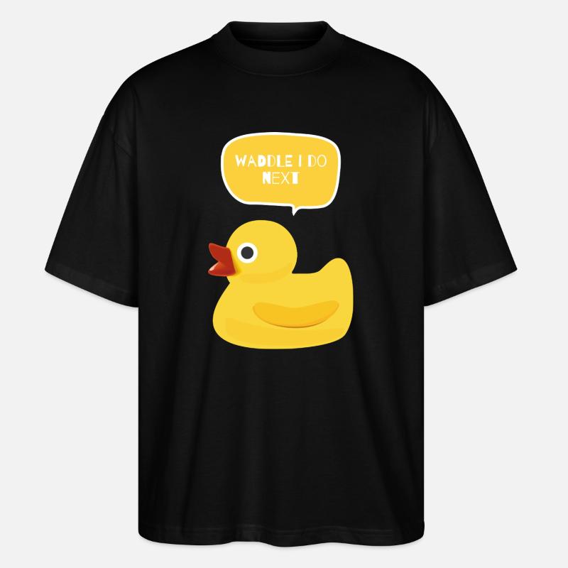 Watscheln Ich mache das nächste Entendesign - Stanley/Stella Oversized Unisex Bio T-Shirt Blaster 2.0 - Schwarz