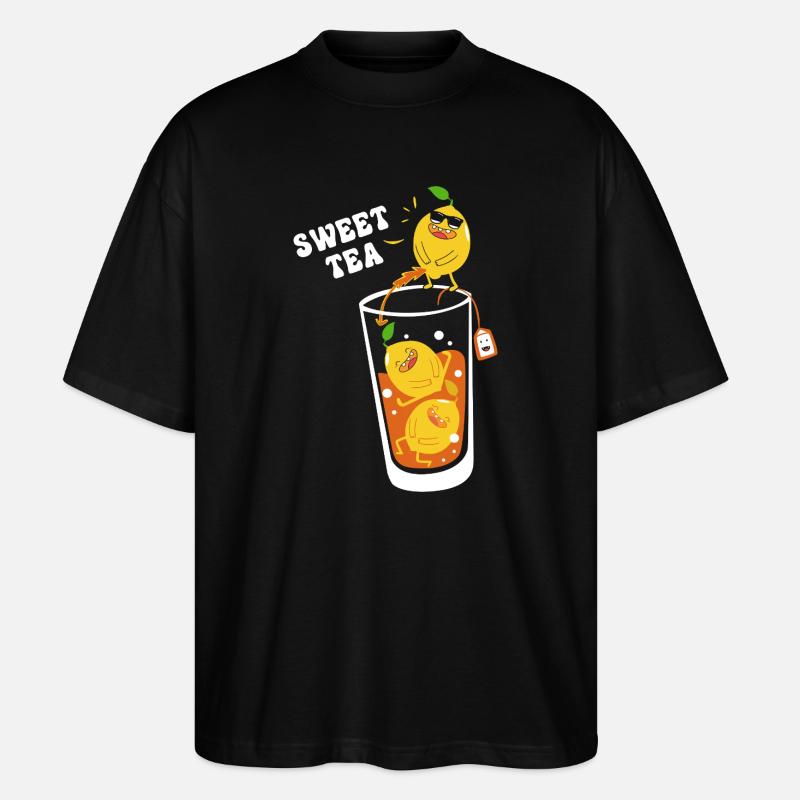 Chai Tee Sweet Tea - Stanley/Stella Oversized Unisex Bio T-Shirt Blaster 2.0 - Schwarz