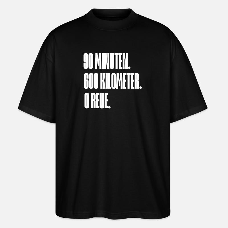 Schwarz hinten  - Stanley/Stella Oversized Unisex Bio T-Shirt Blaster 2.0 - Schwarz