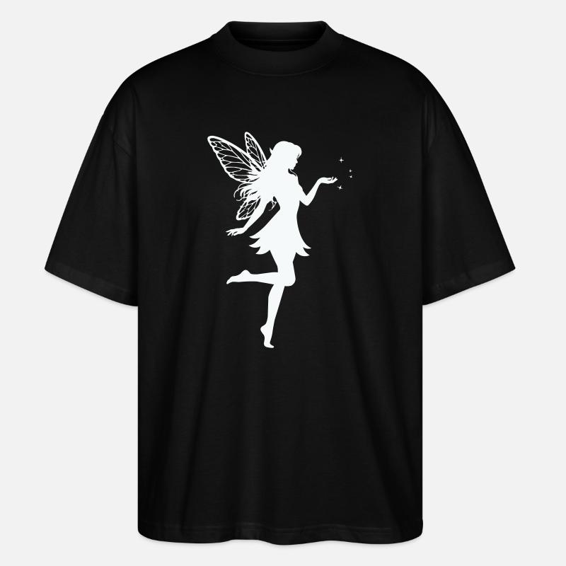 Fee Elfe  - Stanley/Stella Oversized Unisex Bio T-Shirt Blaster 2.0 - Schwarz