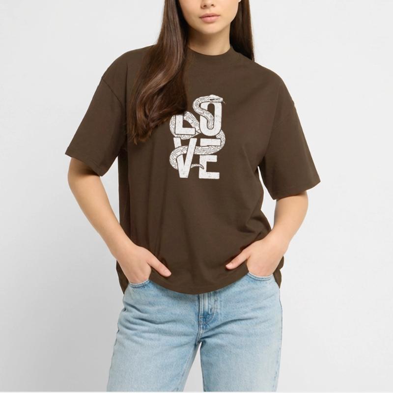 Les serpents rois Python ADORENT les pythons de terrarium T-shirt bio Blaster 2.0 coupe oversize Stanley/Stella Unisexe