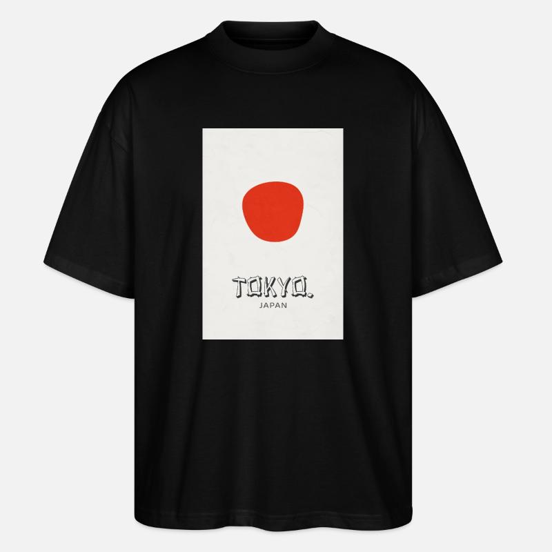 Tokyo Poster – Modern Design Statement - Stanley/Stella Oversized Unisex Organic T-shirt Blaster 2.0 - black