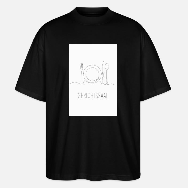 Gerichtssaal Wortspiel Minimalistisch - Stanley/Stella Oversized Unisex Bio T-Shirt Blaster 2.0 - Schwarz