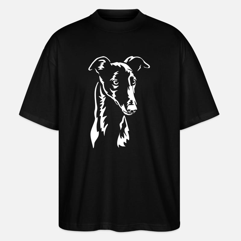 Greyhound « Édition noire » - T-shirt bio Blaster 2.0 coupe oversize Stanley/Stella Unisexe - noir