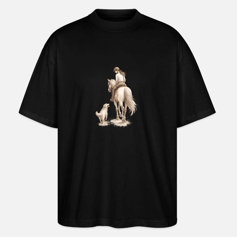 side by side - Stanley/Stella Oversized Unisex Organic T-shirt Blaster 2.0 - black