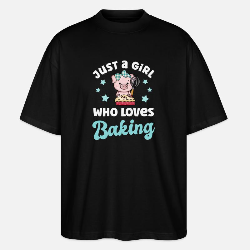 Baking Baker - Stanley/Stella Oversized Unisex Organic T-shirt Blaster 2.0 - black