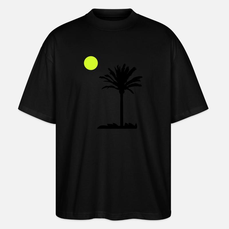 palme - Stanley/Stella Oversized Unisex Bio T-Shirt Blaster 2.0 - Schwarz